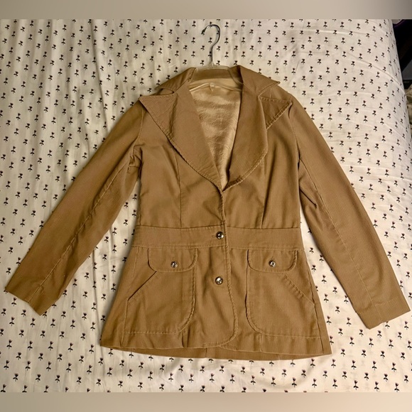None Jackets & Blazers - Vintage Tan Corduroy Blazer No Tags Fits like a XSmall